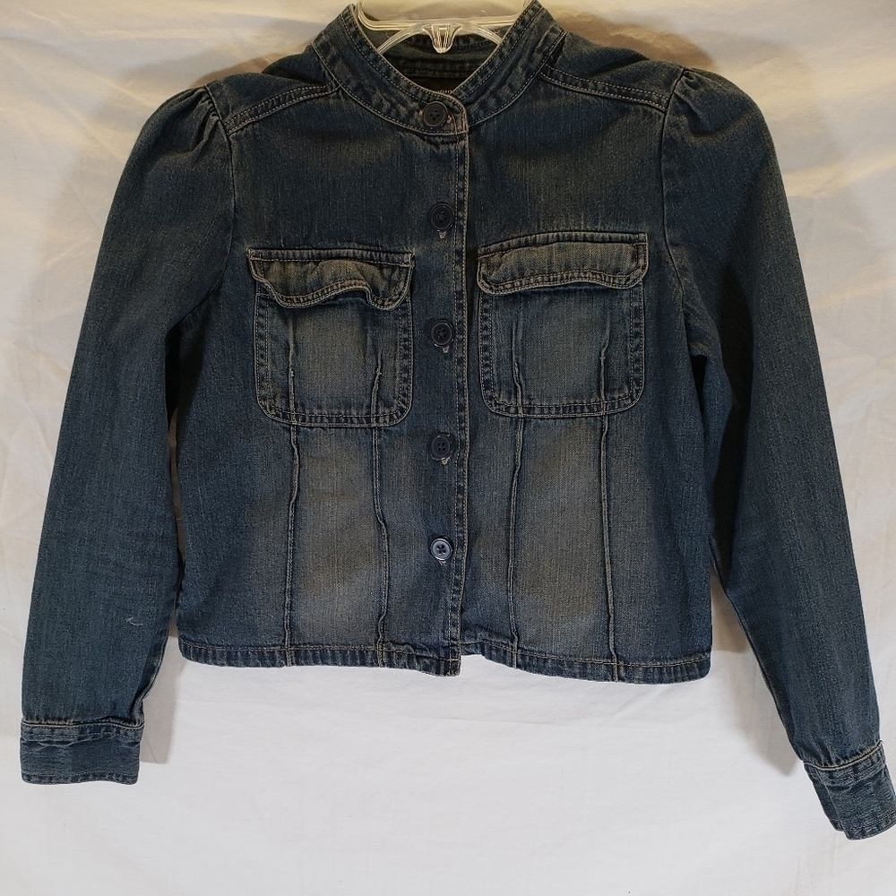Xhilaration Big Girls Blue Jean Lightweight Jacket Sz L 10/12